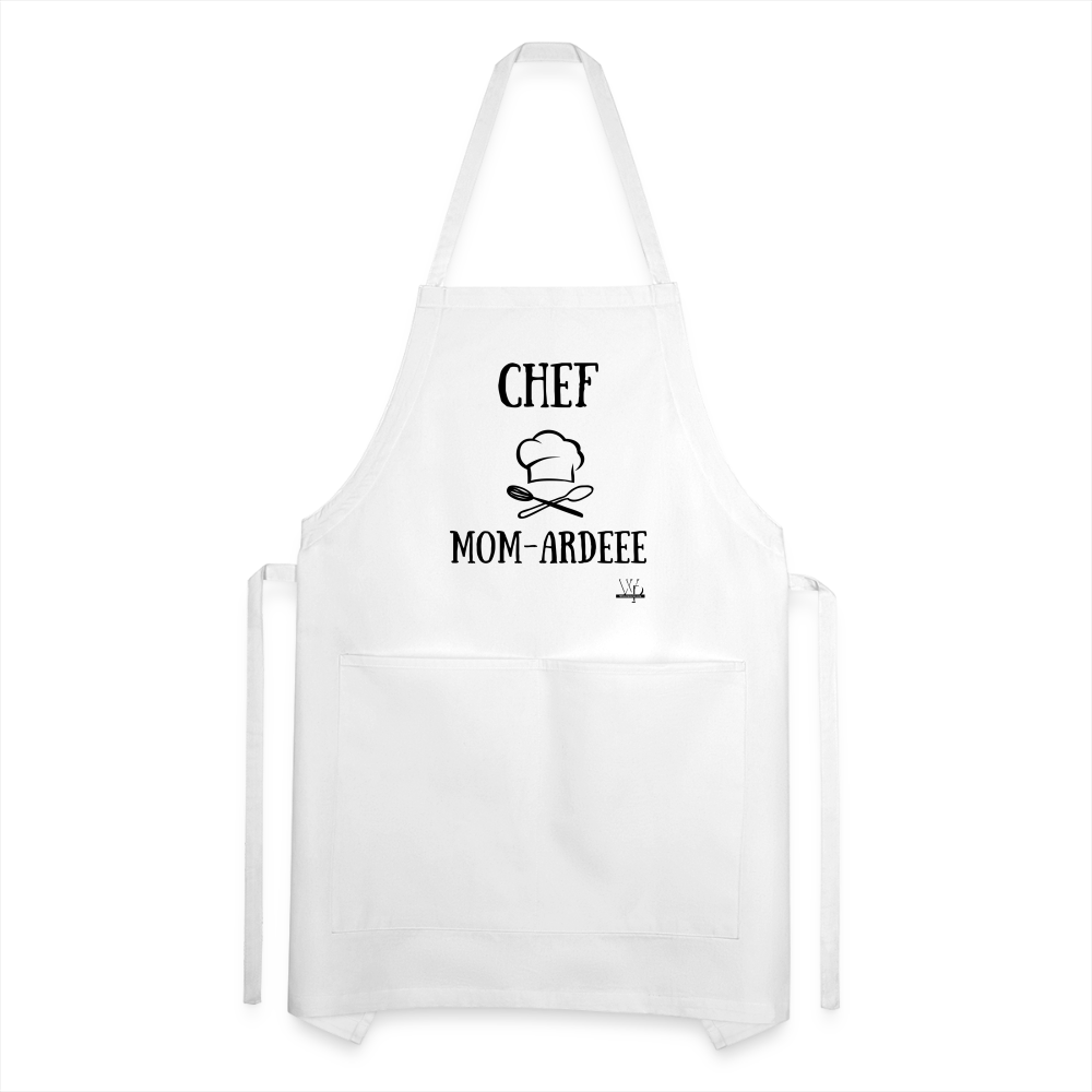 CHEF MOM-ARDEEE Adjustable Apron - white