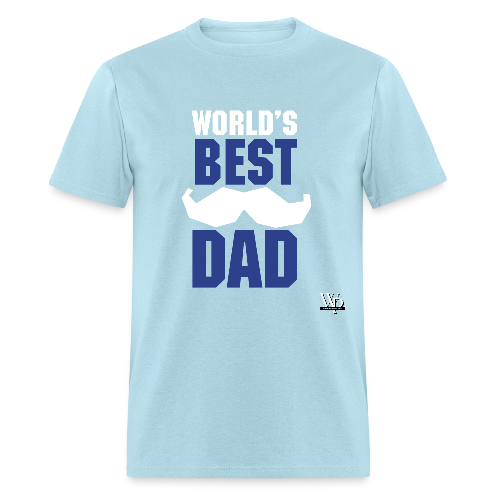 World's Best Dad T-shirt - powder blue