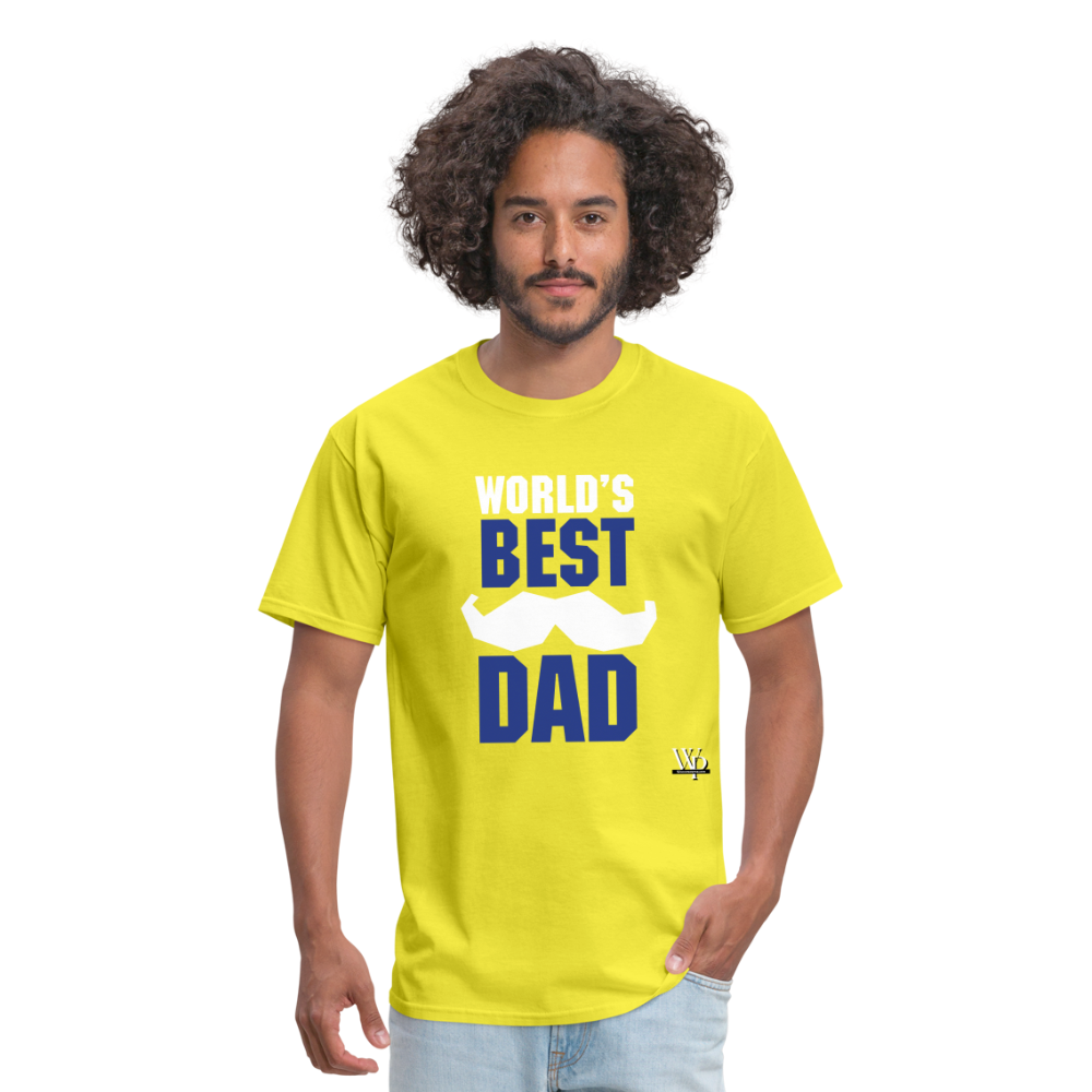 World's Best Dad T-shirt - yellow