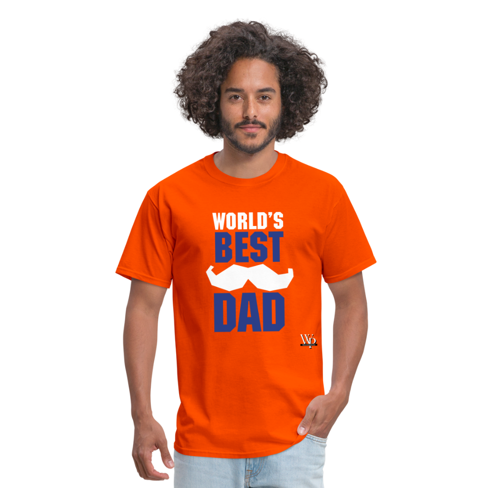 World's Best Dad T-shirt - orange
