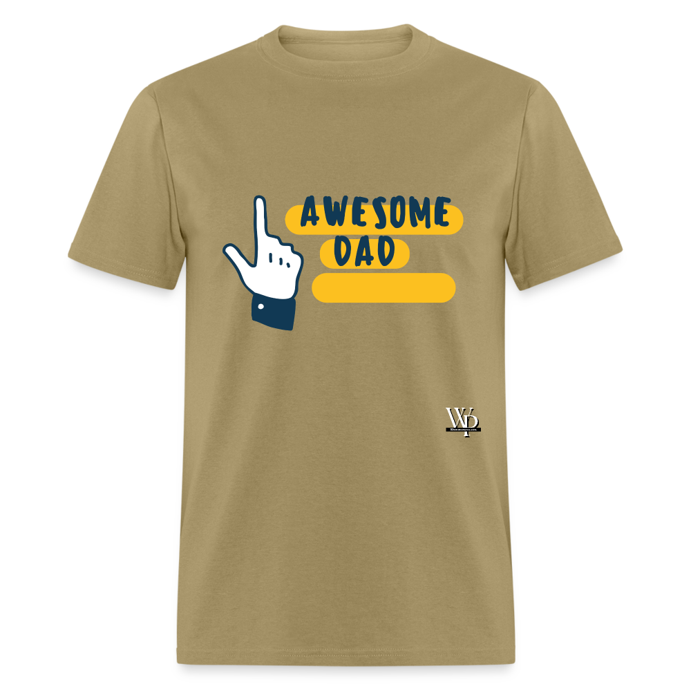 Awesome Dad T-shirt - khaki