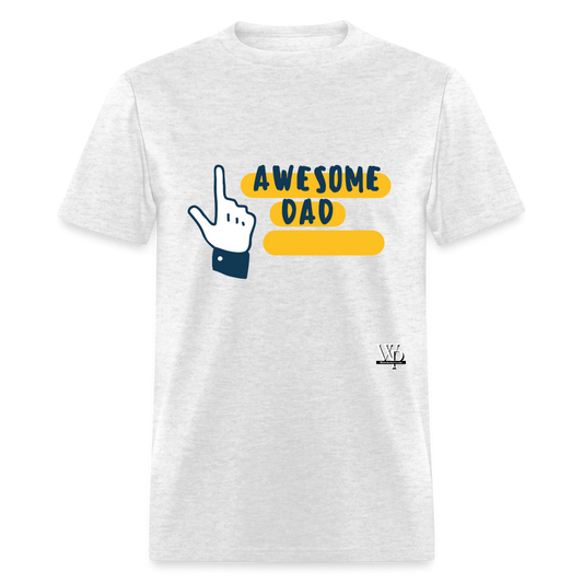 Awesome Dad T-shirt - light heather gray