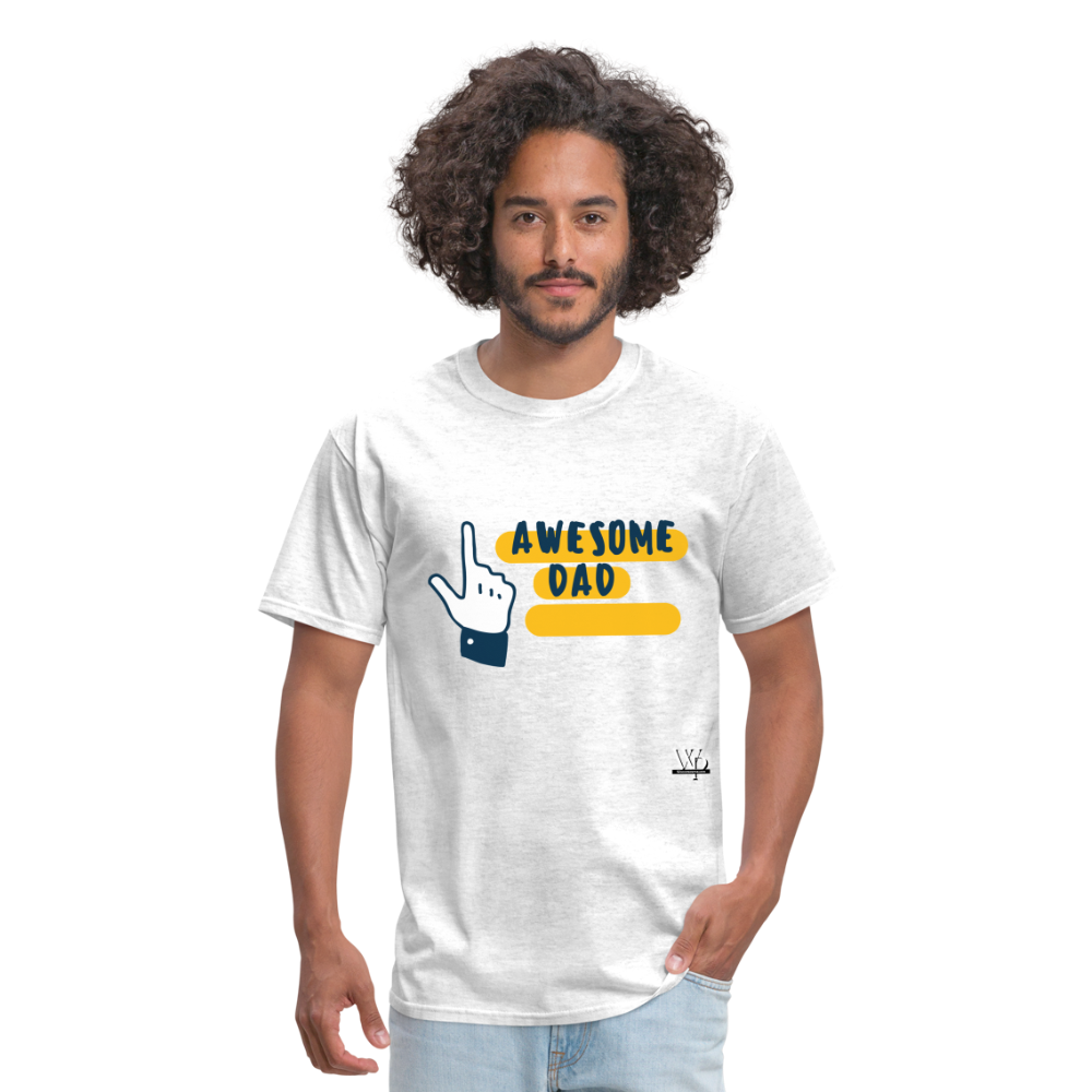 Awesome Dad T-shirt - light heather gray
