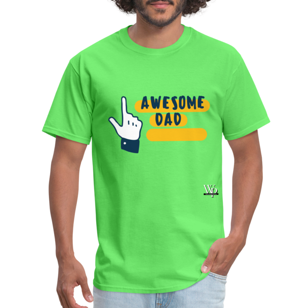 Awesome Dad T-shirt - kiwi