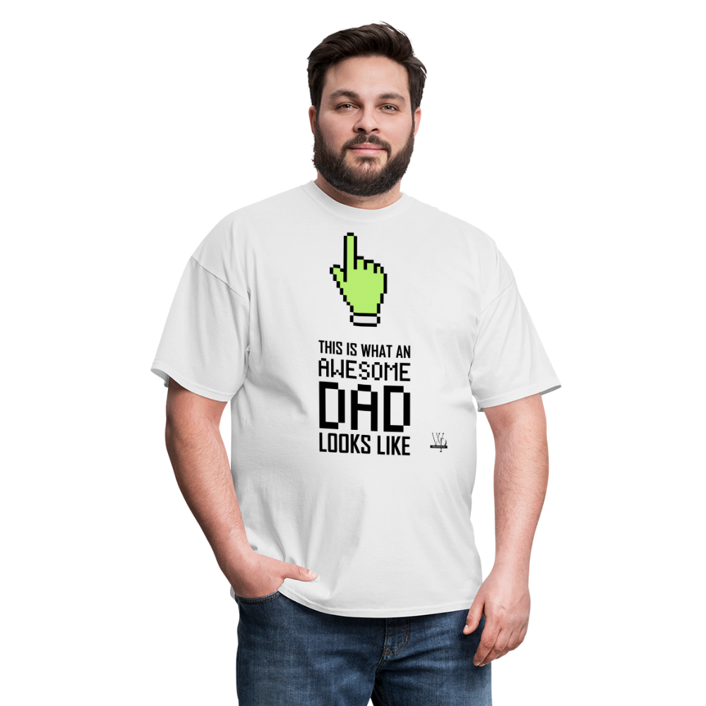 Awesome Dad Looks Like T-shirt - white