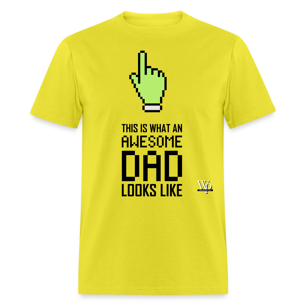 Awesome Dad Looks Like T-shirt - yellow