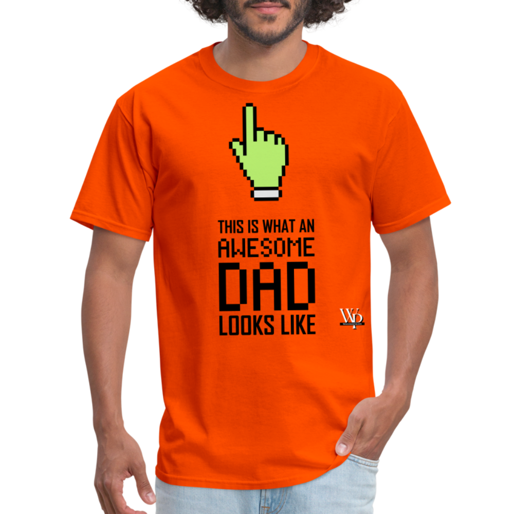 Awesome Dad Looks Like T-shirt - orange