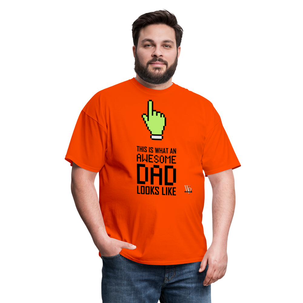 Awesome Dad Looks Like T-shirt - orange