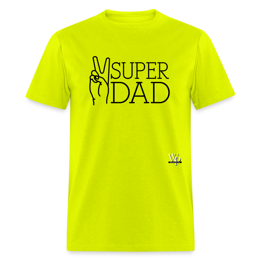 Super Dad T-shirt - safety green