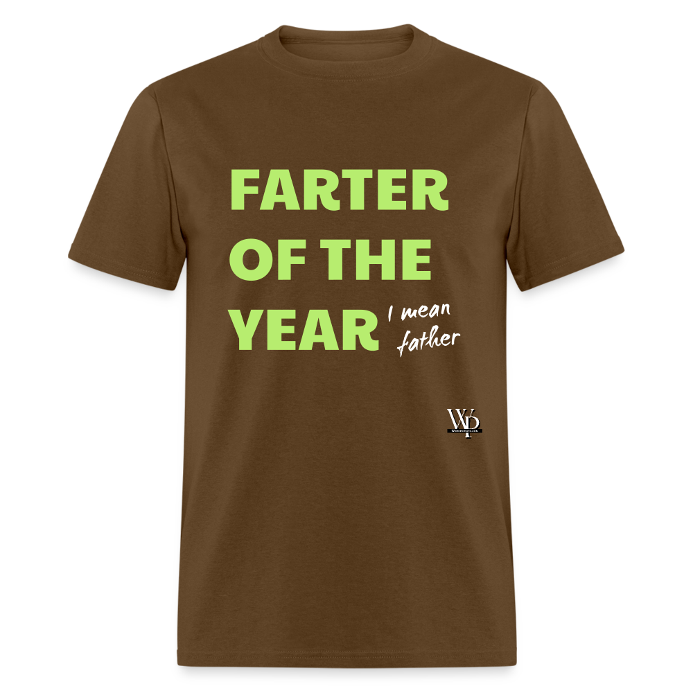 Farter Of The Year, I Mean Father T-shirt - brown