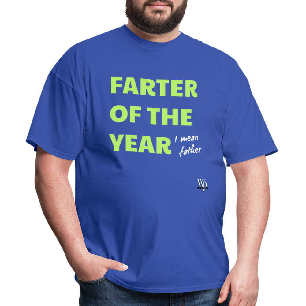 Farter Of The Year, I Mean Father T-shirt - royal blue