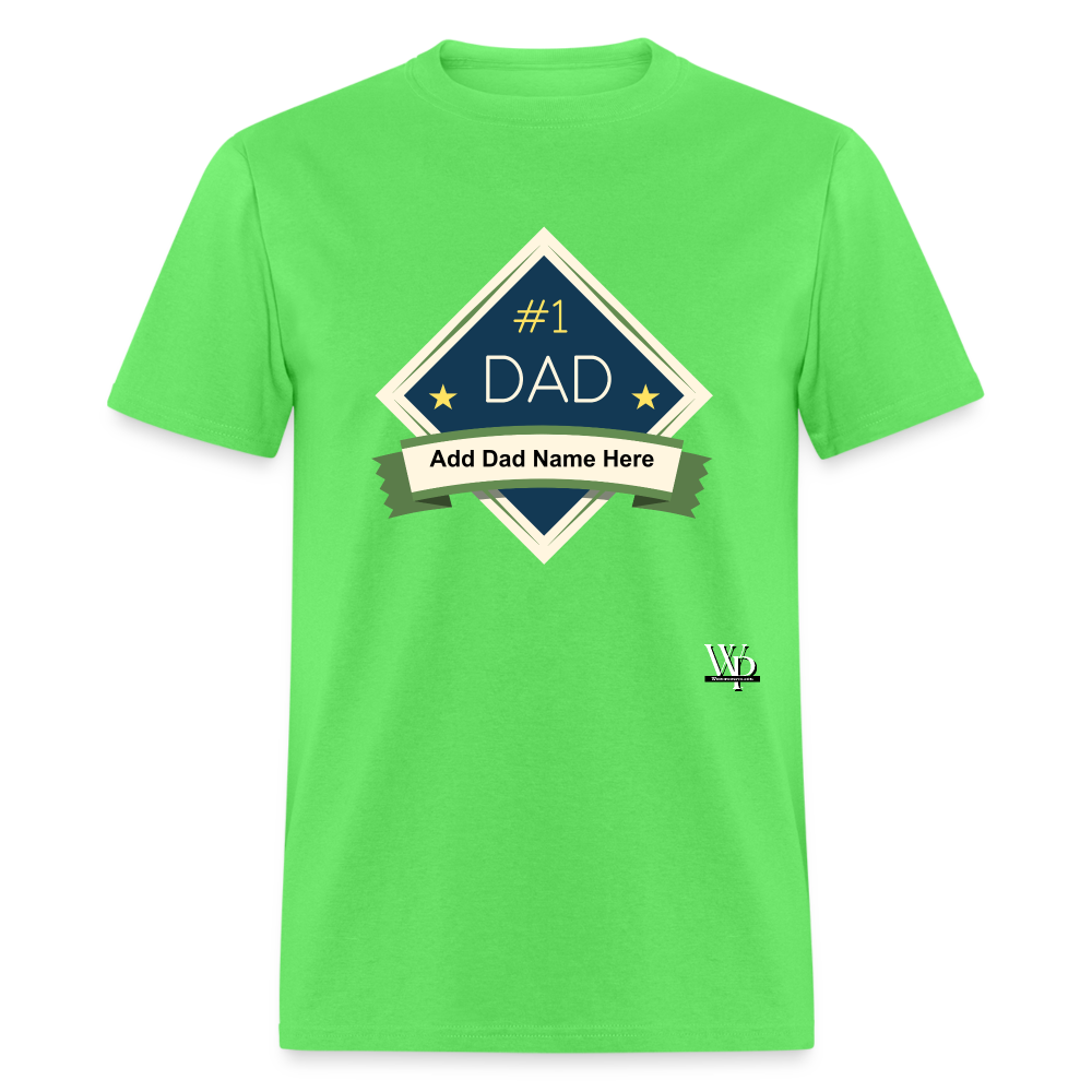 #1 Dad T-shirt - kiwi