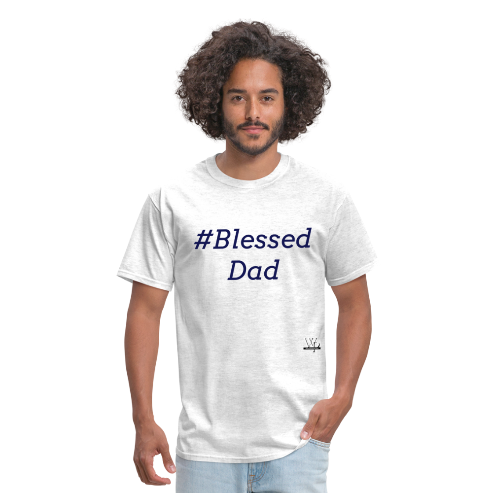 #Blessed Dad T-shirt - light heather gray