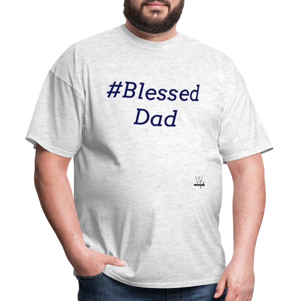 #Blessed Dad T-shirt - light heather gray