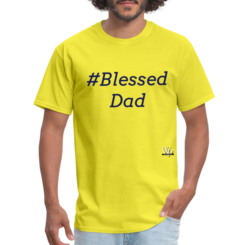 #Blessed Dad T-shirt - yellow