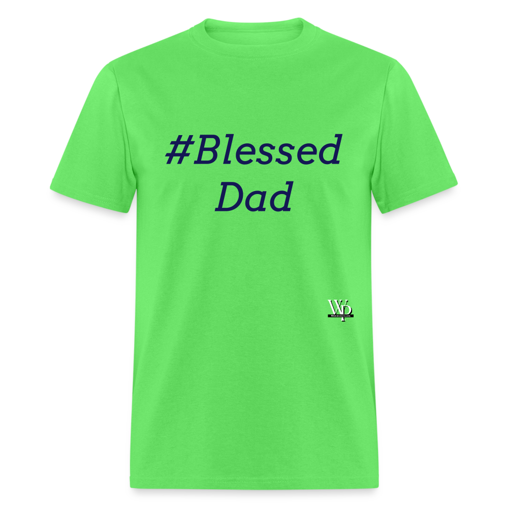 #Blessed Dad T-shirt - kiwi