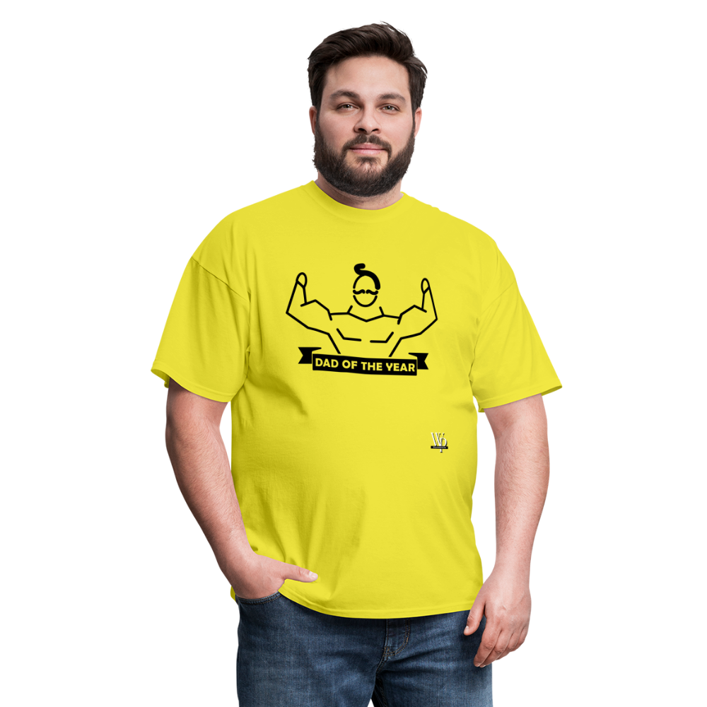 Dad of The Year T-shirt - yellow