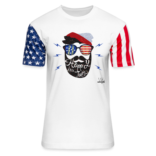 Happy 4th Stars & Stripes T-Shirt - white