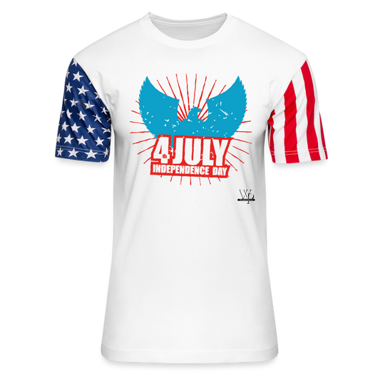 Independence Day 4th Unisex Tshirt - white