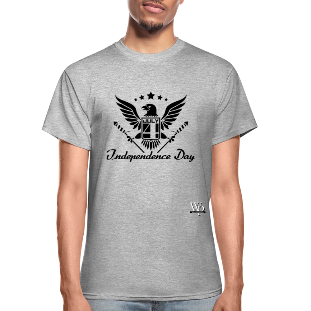 Independence Day Eagle Unisex Tshirt - heather gray