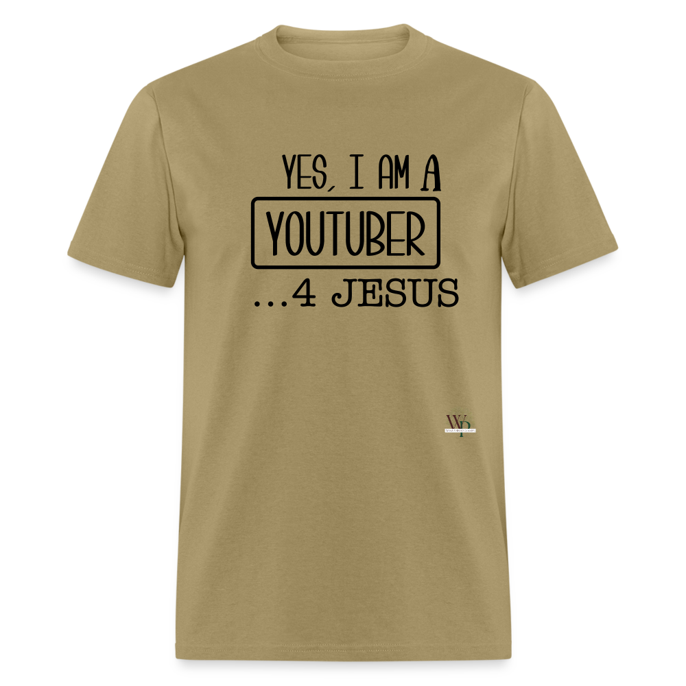 Yes I Am A YouTuber Unisex Classic T-Shirt - khaki