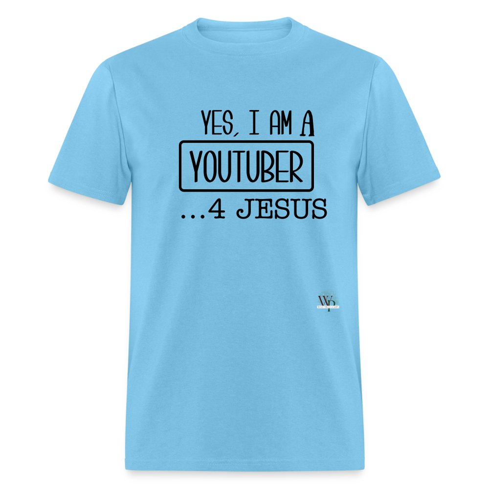 Yes I Am A YouTuber Unisex Classic T-Shirt - aquatic blue