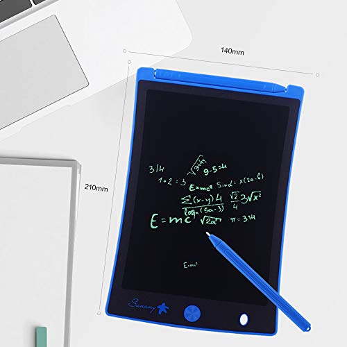 LCD Writing Tablet,Electronic Writing &Drawing Board Doodle Board,Sunany 8.5" Handwriting Paper Drawing Tablet Gift for Kids and Adults at Home,School and Office, Blue