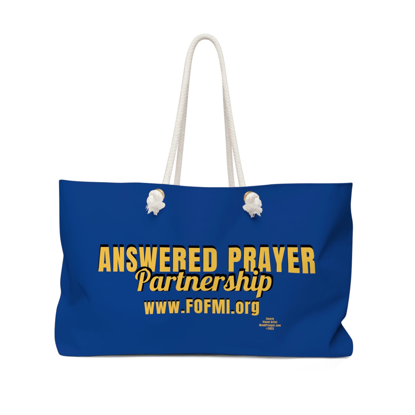 ANSWERED PRAYER PARTNERSHIP Weekender Bag