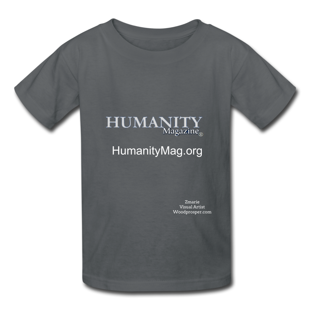 Humanity Magazine Kids' T-Shirt - charcoal