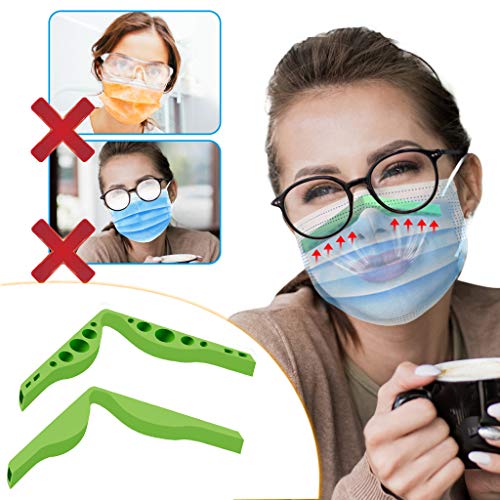 No Foggy Glasses Accessory- Prevent Eye Glasses from Fogging, Anti Fog Silicone Nose Bridge