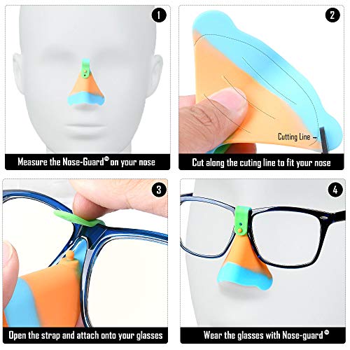 Nose Shield for Glasses and Masks- Prevent UV Radiation and Foggy Glasses Nose Shield Set of 3