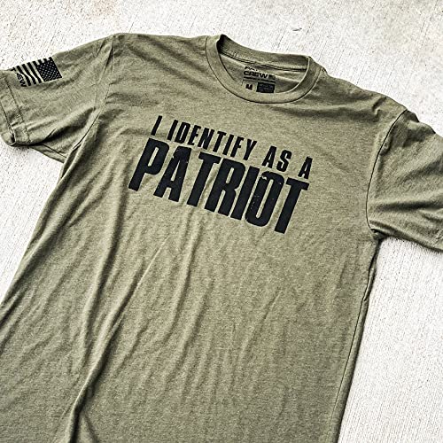Patriot Crew, I Identify as a Patriot T-Shirt, American Made Graphic Tee