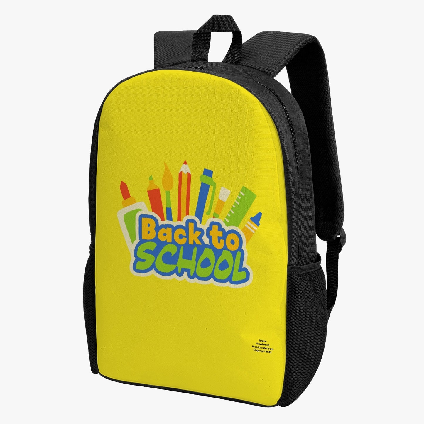 Back To School Kid's School Backpack (Yellow)