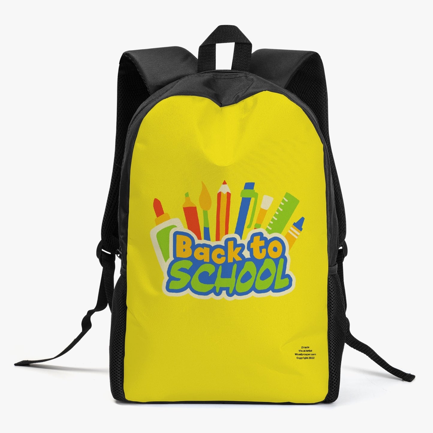 Back To School Kid's School Backpack (Yellow)