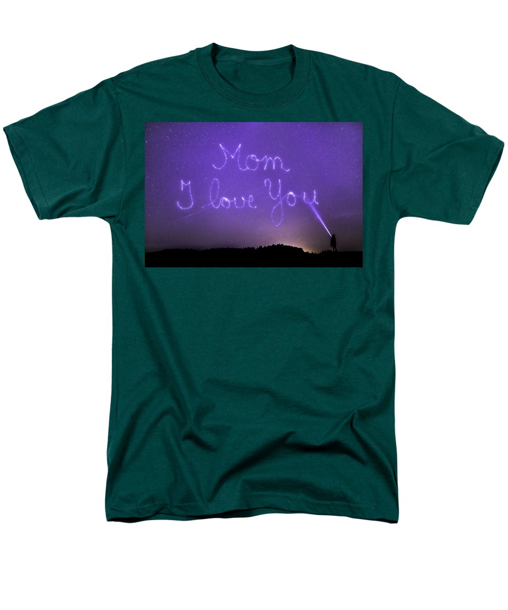 Love You Mom - Men's T-Shirt  (Regular Fit)