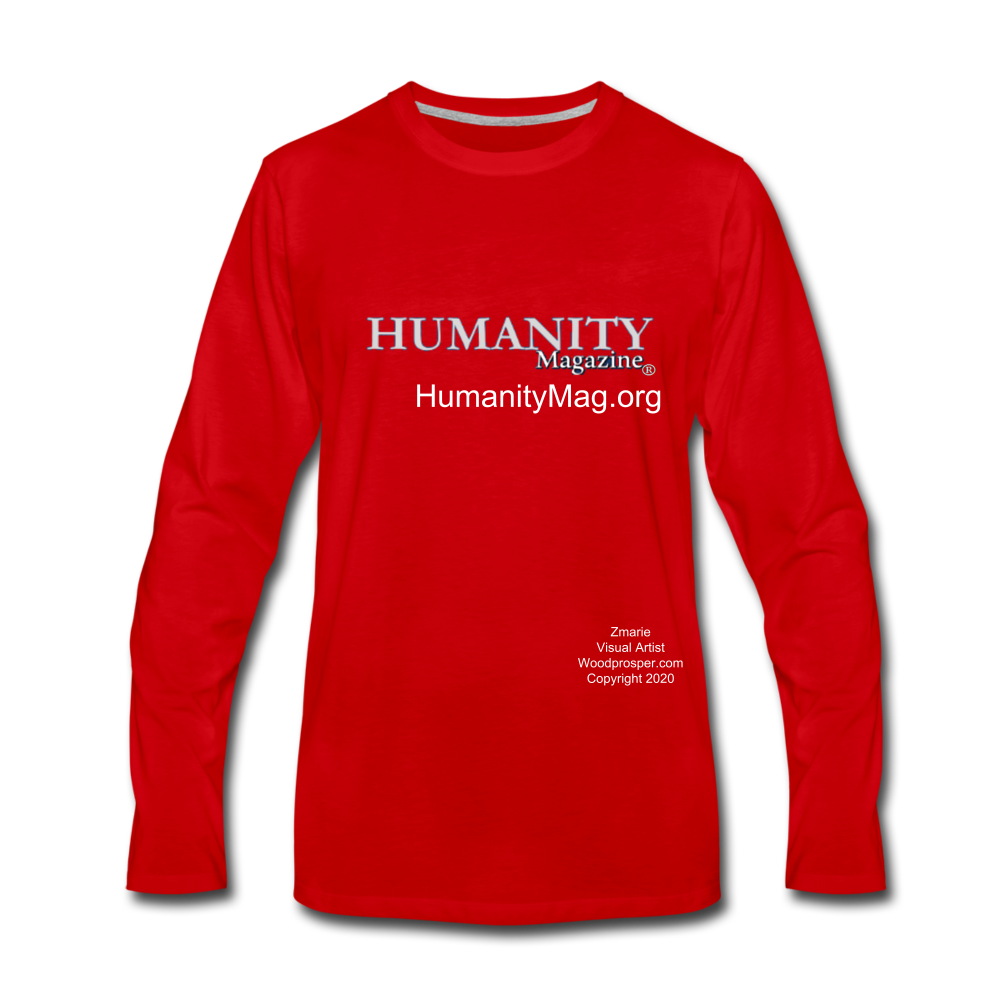 Humanity Men's Premium Long Sleeve T-Shirt - red