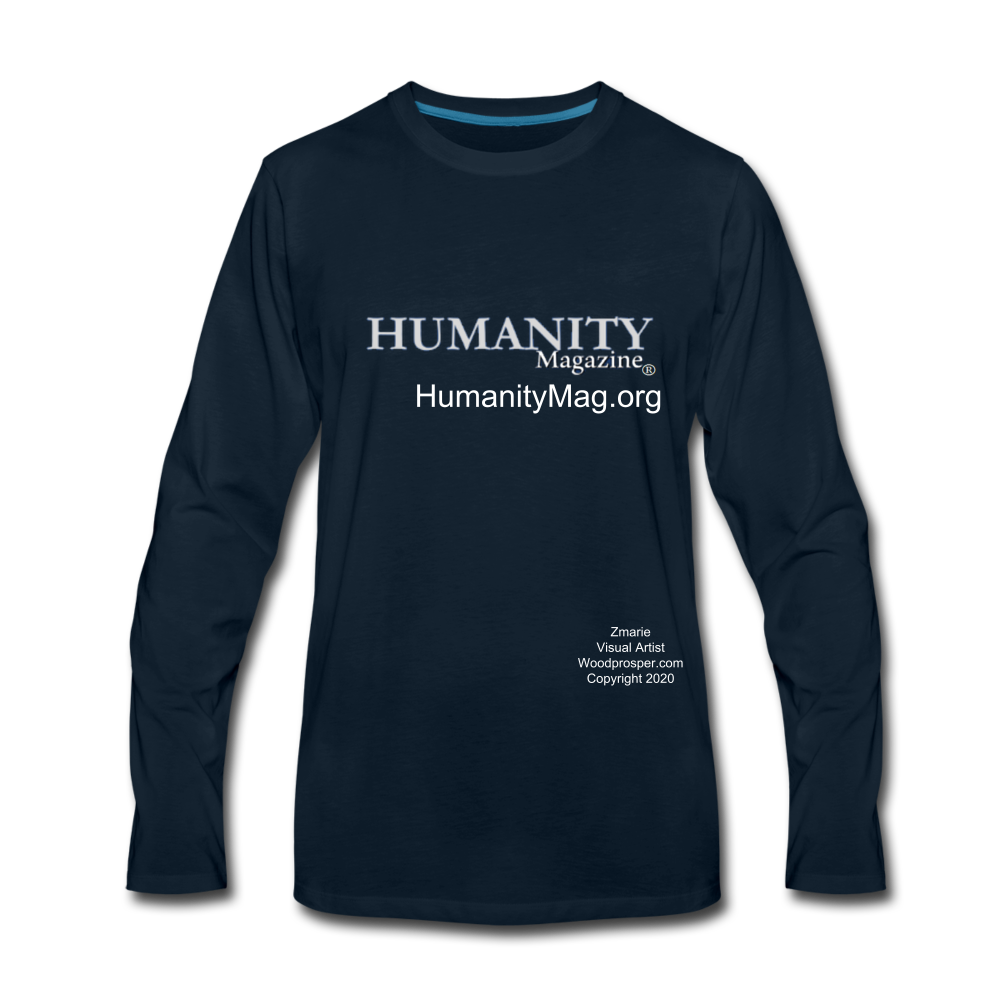 Humanity Men's Premium Long Sleeve T-Shirt - deep navy