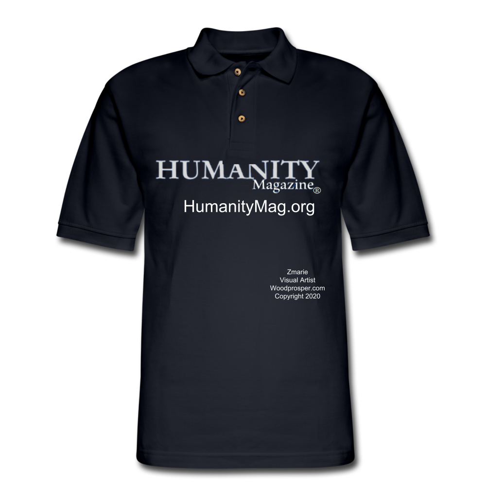 Humanity Project Men's Pique Polo Shirt - midnight navy