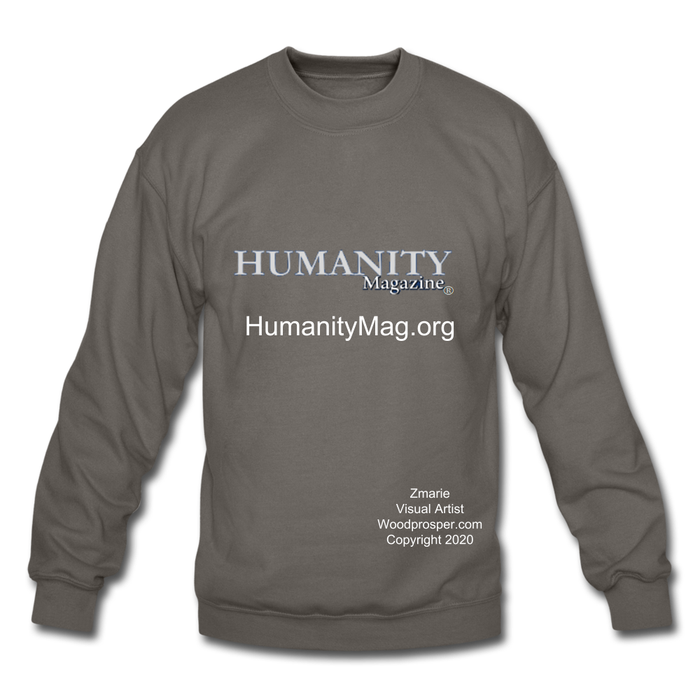 Unisex Humanity Project Crewneck Sweatshirt - asphalt gray