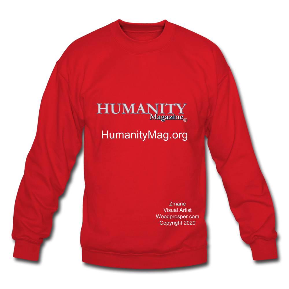 Unisex Humanity Project Crewneck Sweatshirt - red
