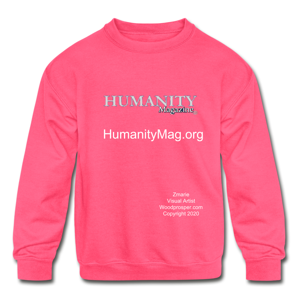 Humanity Project Kids' Crewneck Sweatshirt - neon pink