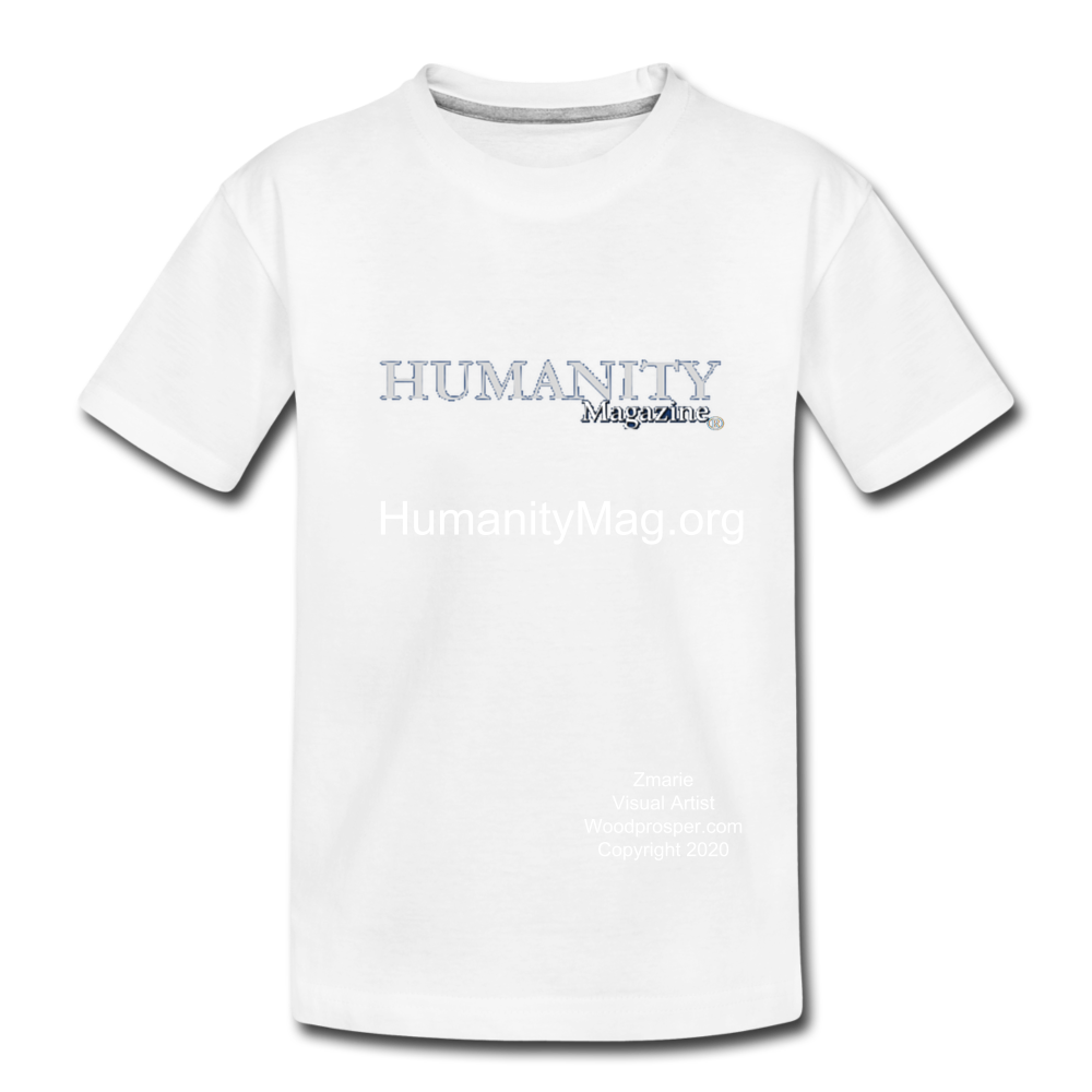 Unisex Humanity Project Kids' Premium T-Shirt - white