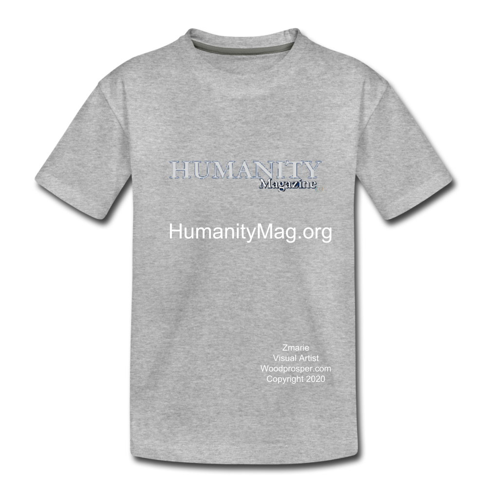 Unisex Humanity Project Kids' Premium T-Shirt - heather gray