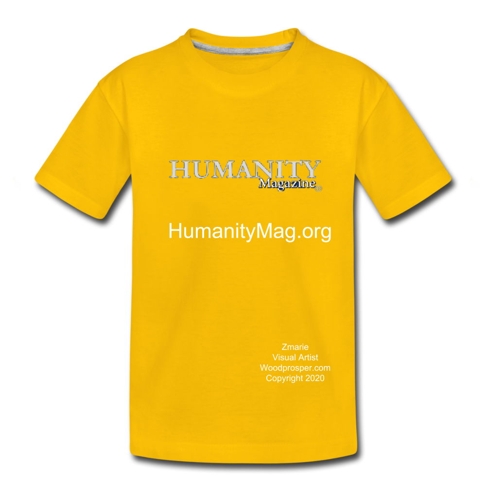Unisex Humanity Project Kids' Premium T-Shirt - sun yellow