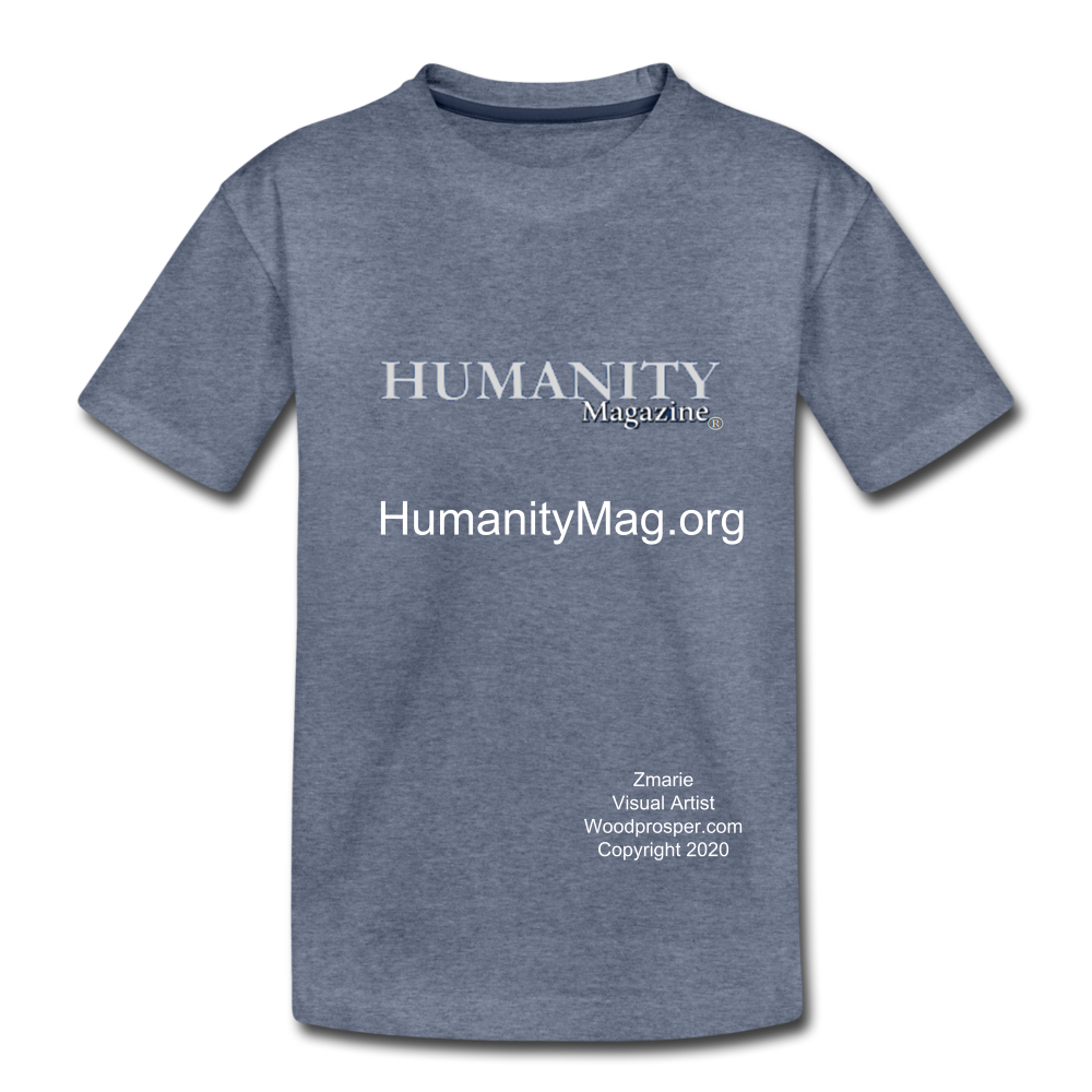 Unisex Humanity Project Kids' Premium T-Shirt - heather blue