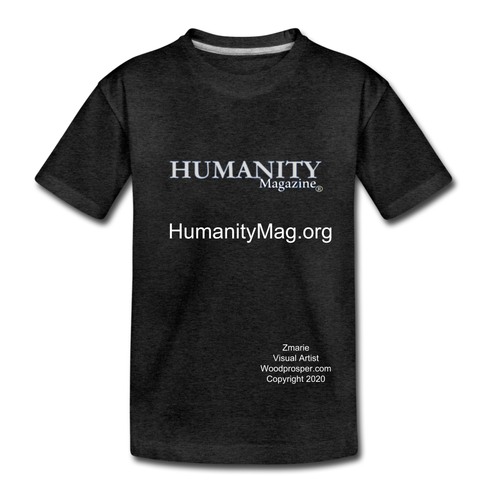 Unisex Humanity Project Kids' Premium T-Shirt - charcoal gray