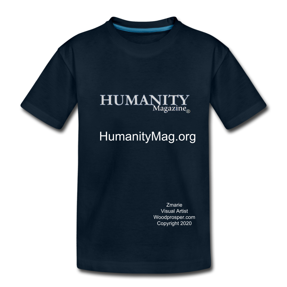 Unisex Humanity Project Kids' Premium T-Shirt - deep navy