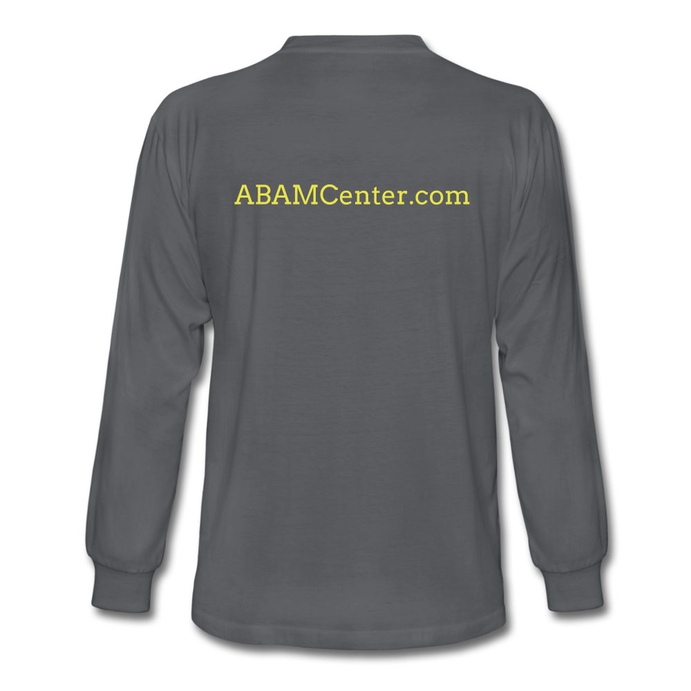 ABAM Center Men's Long Sleeve T-Shirt - charcoal
