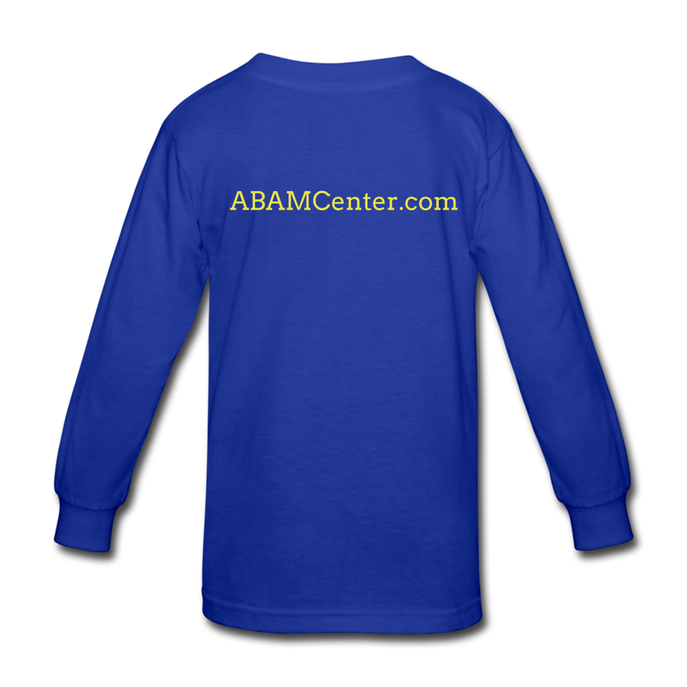 ABAM Center Kids' Long Sleeve T-Shirt - royal blue