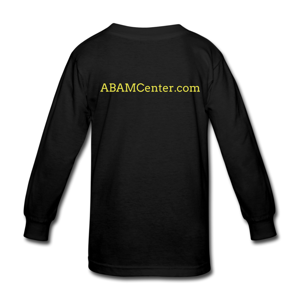 ABAM Center Kids' Long Sleeve T-Shirt - black